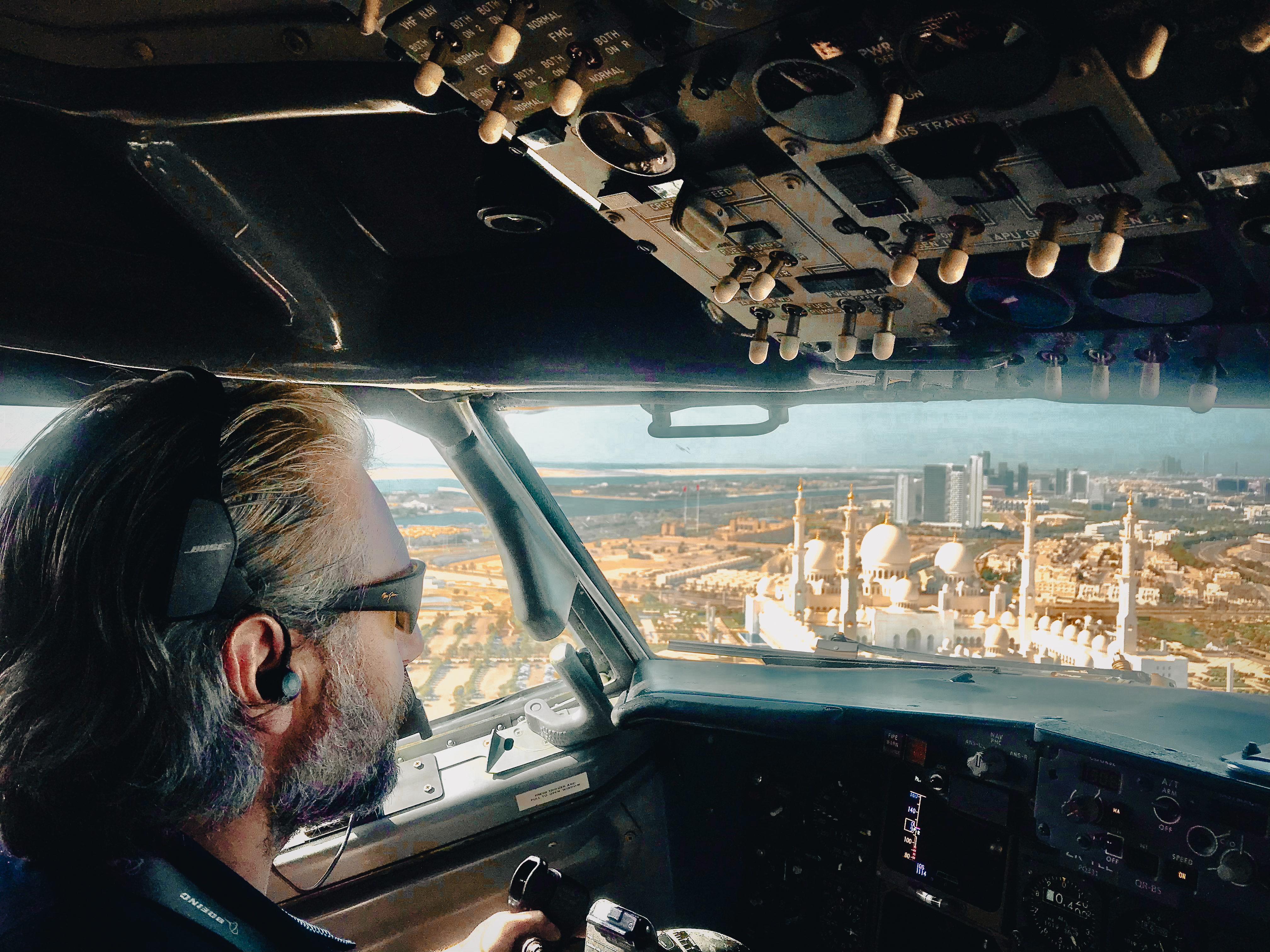 Flying over Abu Dhabi